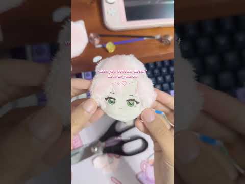 🎀 making my own merch bc the fandom has none #manhwa #manga #anime #tapas #cute #plush #customdoll