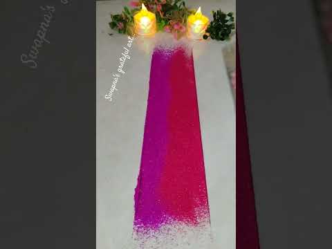 Easy border rangoli #shortsfeed #rangoli #shots #trending #viral #art #diy