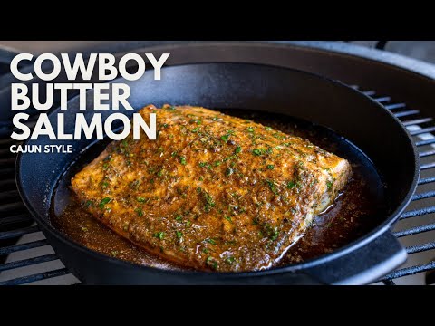 Cajun Cowboy Butter Salmon | First Cook On The Big Green Egg