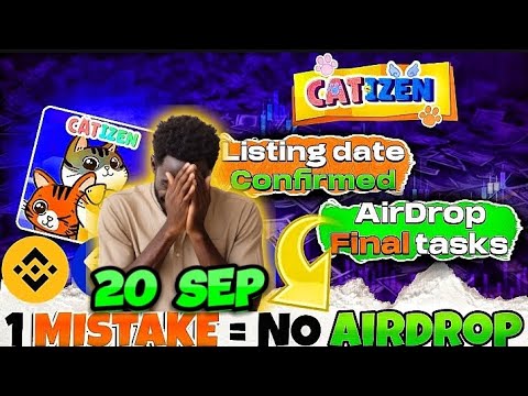 Catizen airdrop update 😍 || কিভাবে এলিজিবল হবো ||😭 catizen airdrop withdrawal ✅