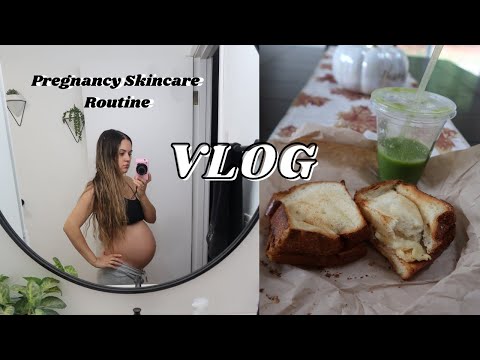 VLOG: Pregnancy Shower and Skincare Routine + Empties!