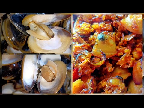 பால் மட்டி கறி சுக்கா, Clam Meat Chukka Recipe in Tamil, Muscle Meat Recipe, தாய் பால் அதிகரிக்க,