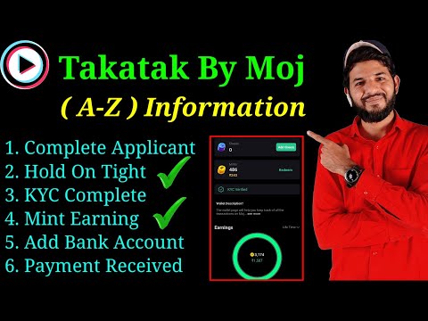 MX Takatak problem solved |Takatak by moj complete application,hold on tight, kyc complete,mint,earn