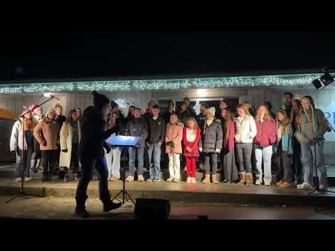 Grangeville Middle school & High School choirs- tree lighting