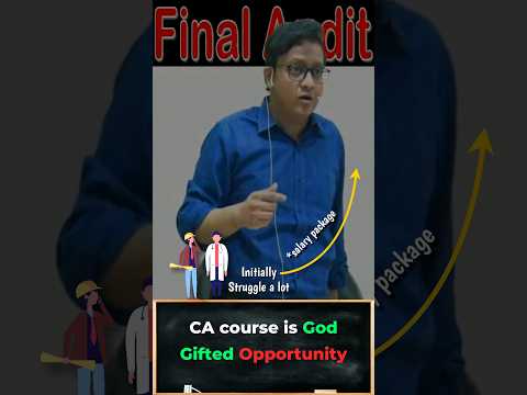 CA course is God Gifted Opportunity