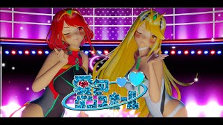 【MMD】【60fps】【紳士向け】水着ホムラ・ヒカリ愛包ダンスホール