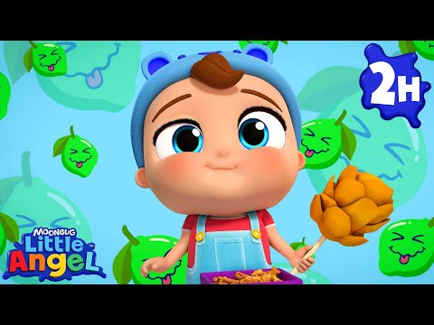 Food Flavours Frenzy! | Little Angel | Fun Kids Songs | Nursery Rhymes