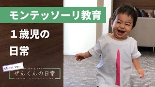 【モンテッソーリ教育】ぜんくんの日常【１歳児】ショートver.