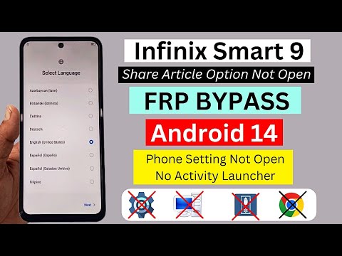 Infinix Smart 9 ( X6532) Frp Bypass Without PC Solution | Share Article Not Open | Google ID Bypass