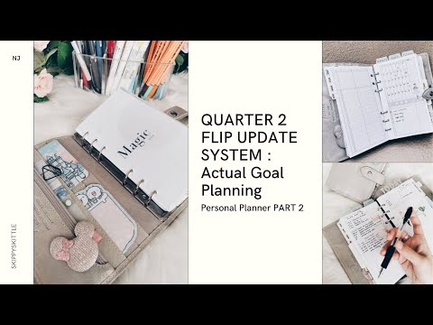 LOST CLIP ?!  2nd Quarter 2020 | Odette Personal Filofax Malden Stone : Goal Planning Plans