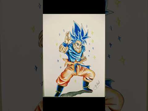 Drawing Goku ssj blue evolution #goku #gokussj #gokublue #ssjblue #dragonballz #dbsuper #drawing