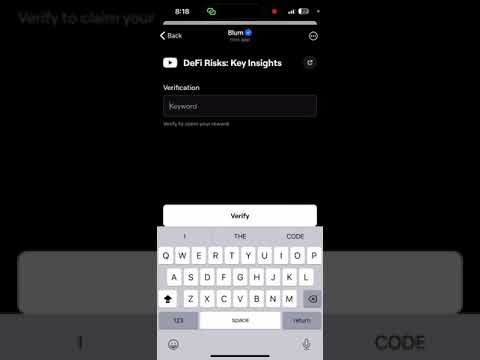 DeFi Risks: Key InsightsVerfication code blum October today Youtube video code || blum verify code