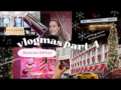 visiting the Flute Center, NYC at Christmastime, seeing the Maestro movie | katieflute vlogmas