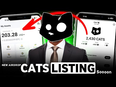 How to Earn Free Cats Token || Cats Airdrop Listing || Claim Withdraw $1000 - Bigger Than DOGS