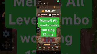 (Level 1-12) Memefi Secret Reward Combo Memefi 4,000,000 Coins Code | Memefi Combo Code | #Memefi