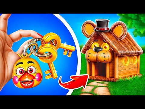 Freddy Fazbear House Makeover! How to Become CHICA in Jail?!