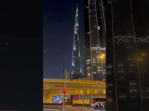 Night walking in Dubai #dubai #like #subscribe #shorts #viral  #youtube #burjkhalifa #travel