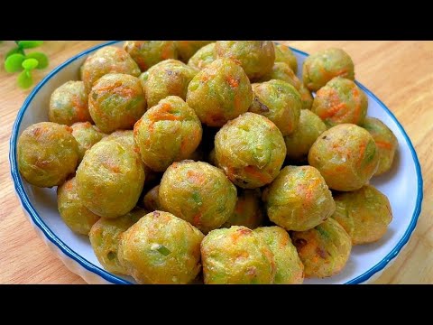 Fried radish balls, don't put meat and starch, teach you a trick, balls don't disperse, don't hard,