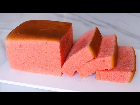 How To Make Moist Butter Cake [Strawberry] Butter Cake Recipe / Strawberry Cake / Easy Butter Cake