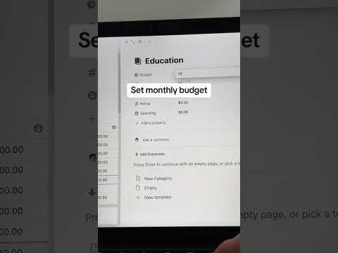 How to use Notion for budgeting and expense tracking #notion #notiontemplate #expensetracker