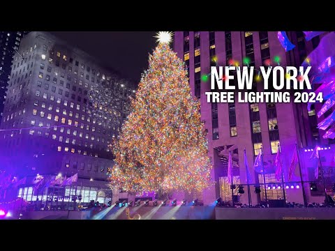 Rockefeller Center Christmas Tree Lighting 2024 ✨ NYC Christmas 2024 ✨