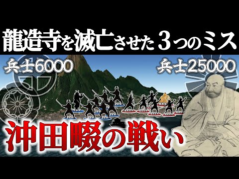 【沖田畷の戦い】絶体絶命！本領を発揮する戦闘民族【地形図で解説】