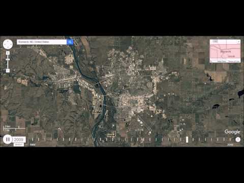 Bismarck, North Dakota - Urban Sprawl Time Lapse