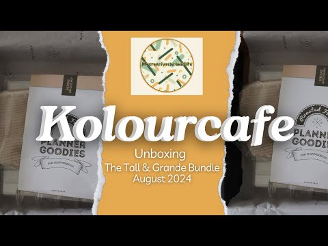 Kolourcafe unboxing-August 2024 The Tall and Grande Bundle