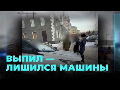 Нарушитель лишился машины из-за пьянства за рулём