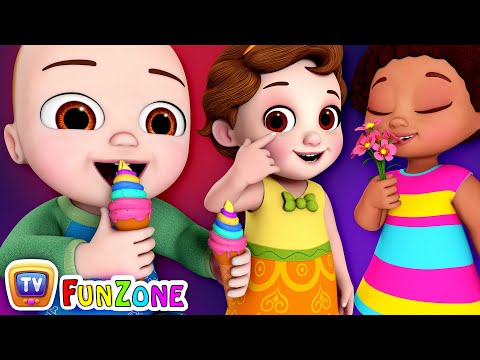 Five Senses Song - Human Sensory Organs-ChuChu TV Funzone Nursery Rhymes - Toddler Videos for Babies