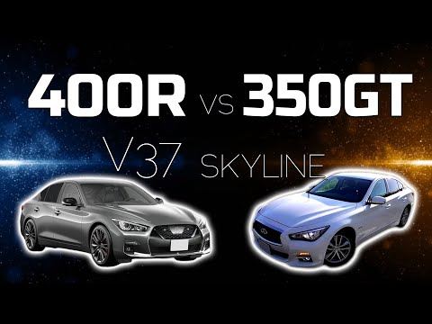 400R vs 350GT ハイブリッド | フル加速比較テスト 驚きの結果は…？｜日産 スカイライン