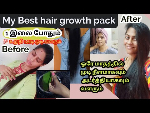 3 மடங்கு வேகமாக முடி வளர இந்த ஒரு இலை போதும் /My secret hair growth tips/vinos Diary