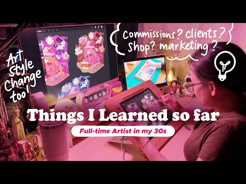 How I Started Pursuing Art in my 30s ✍️ commissions, shop, social media and mental health!