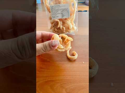 ASMR💥THAI CRISPY PORK RINDS #crispy #porkrinds #thaifood #satisfying #shorts