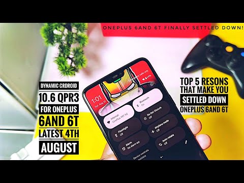 oneplus 6 and 6t android 14 custom rom crdroid 10.6 settled down