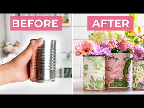 Tin Cans to Chic Home Decor | Trash to Treasure