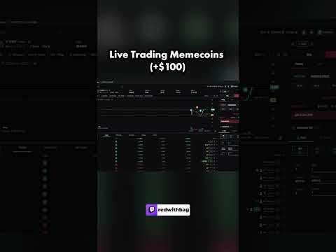 I Made +$100 Trading Memecoins Live!