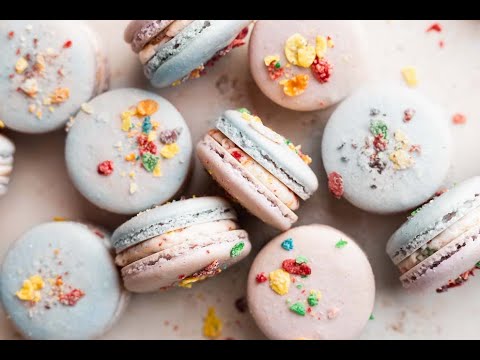 Fruity Pebble Macarons Video