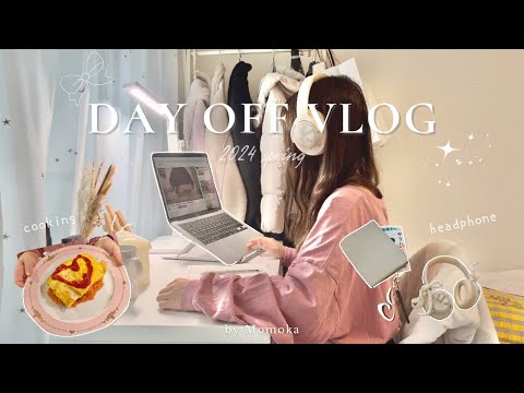 vlog | 4連勤明けの、自分のために1日を大切に過ごす社会人の休日🌷最高のヘッドホンに出会えた🎧/SOUNDPEATS Spaceワイヤレスヘッドホン