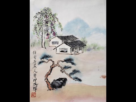 Dry Mounting 2 studies of Grandma Moses and Grandpa Qi Baishi - Henry Li is going live!