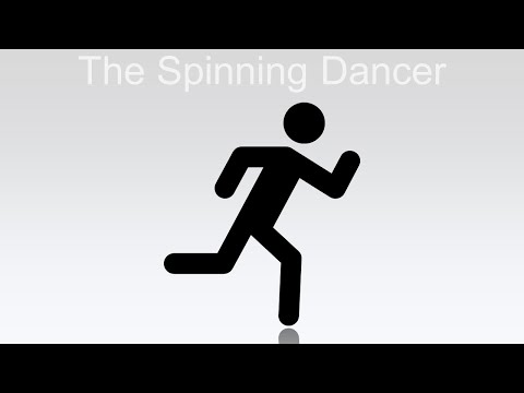 【パワポで】シルエット錯視（The Spinning Dancer）平面版【つくってみた】