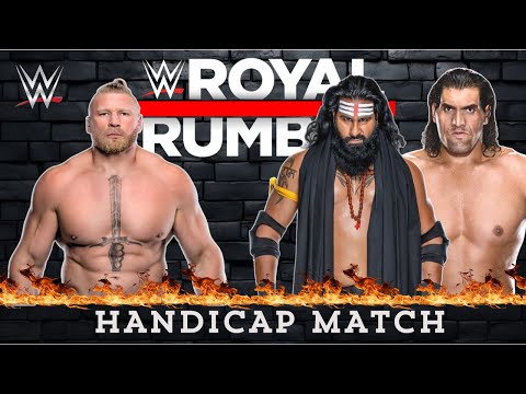 Extreme Rules Match | Brock vs Khali and Veer Mahaan | WWE Royal Rumble