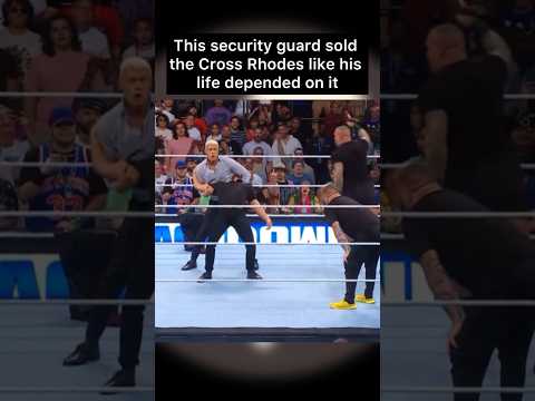 This Security Guard Sold Cody’s Finisher Better Than Just About Everyone on the Roster