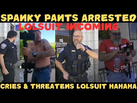 Frauditor Spanky Pants Fights the Law... And Loses Big Time! Arrested on the Spot! HAHAHA!