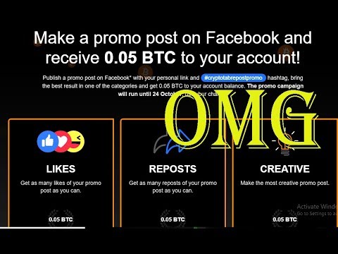 FREE GET 0.05BTC OMG WITH WITHDRAWAL PROOF ||😱 CRYPTOTAB