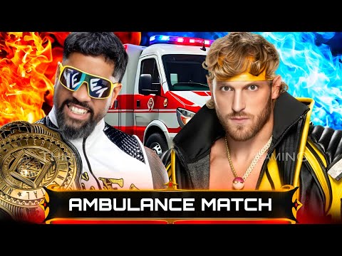 WWE 2K24 • Ambulance Match - Jey Uso VS Logan Paul | WWE