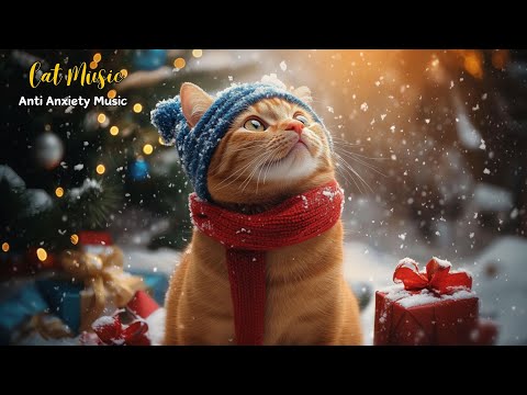 Christmas Piano Music For Cats To Sleep Deeply🎄Relaxing Music To Calm and Sleep Better Your Cats