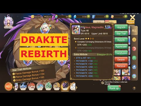 Draconia Saga - Drakite Tips! (Rebirth, Transfuse, Star Trail, Guides)