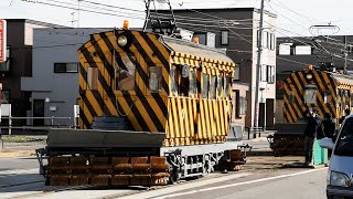 出番を待つ　雪国の名物「ササラ電車」