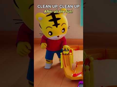 🏡 Clean up & Tidy up time! 🏎️🧸🪀 #shimajiro #singalong #nurseryrhymes #cleanuptime #kidsClean up